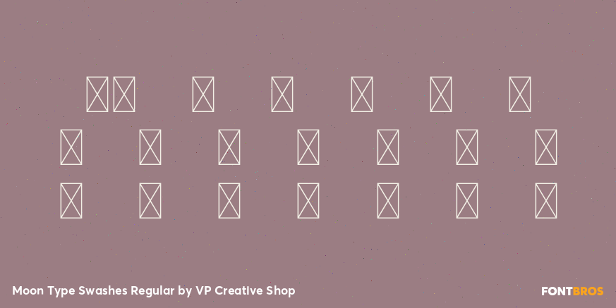 Moon Type Swashes Regular Font Poster #4