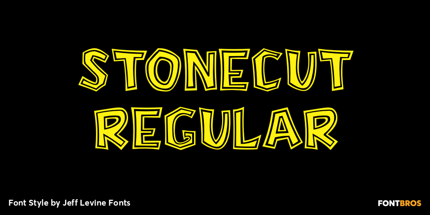 Stonecut Regular Font Poster #1