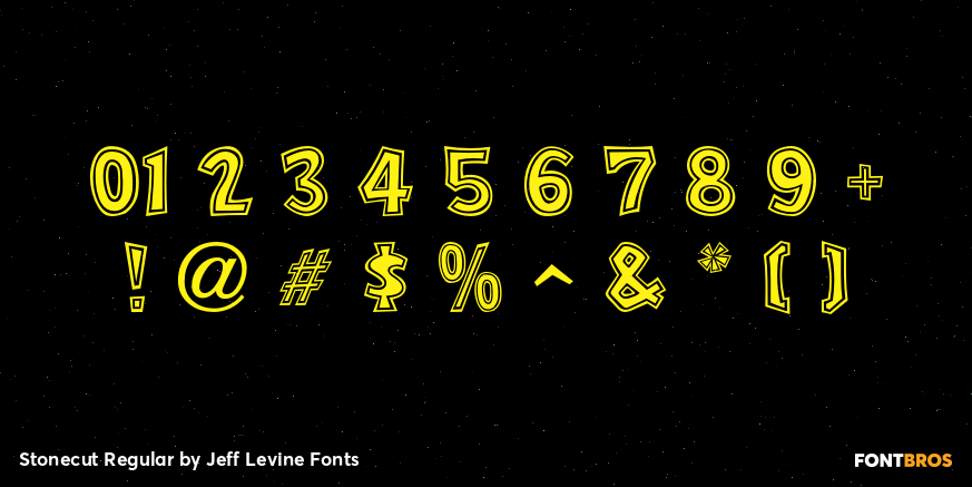 Stonecut Regular Font Poster #4