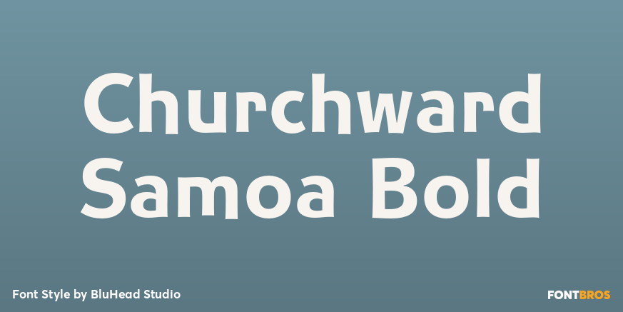 Churchward Samoa Bold Font Poster #1