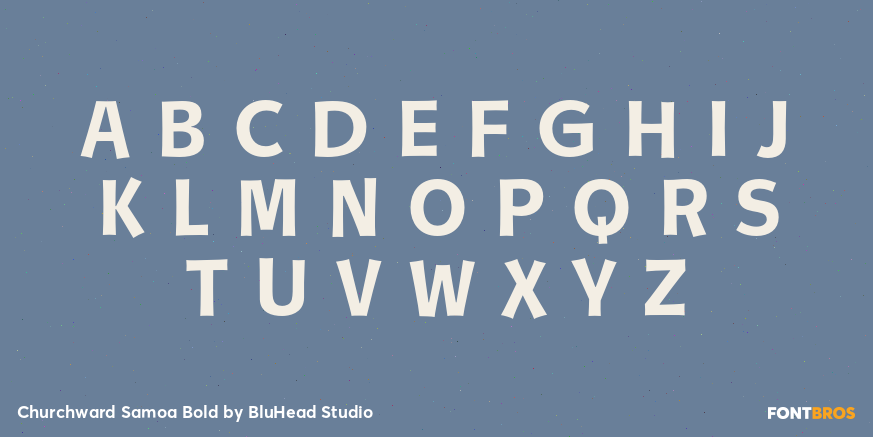 Churchward Samoa Bold Font Poster #2