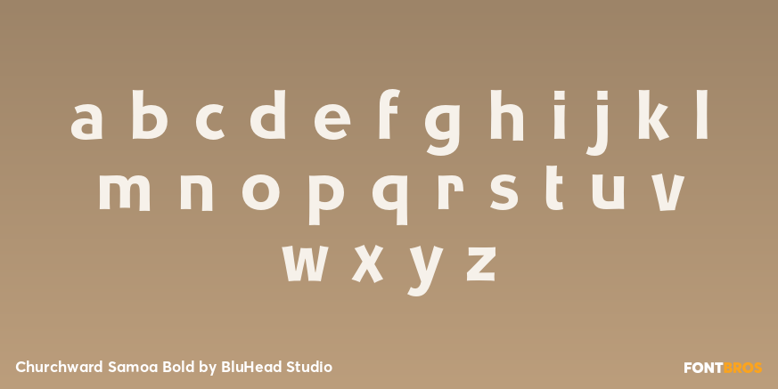 Churchward Samoa Bold Font Poster #3