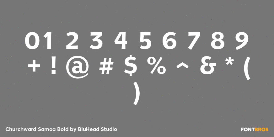 Churchward Samoa Bold Font Poster #4