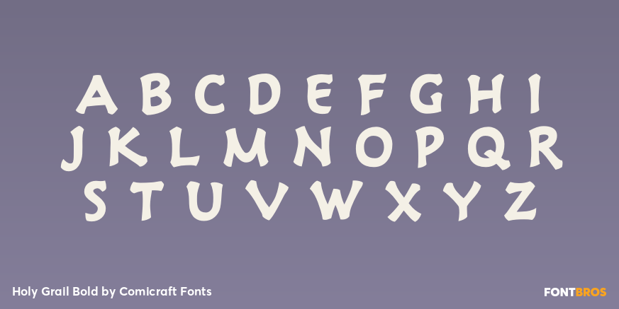 Holy Grail Bold Font Poster #1