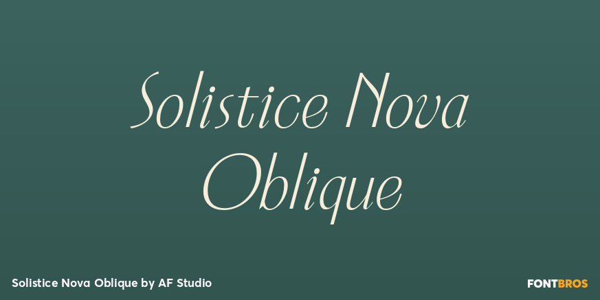 Solistice Nova Oblique Poster