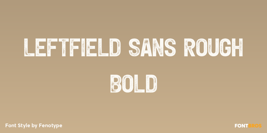 Leftfield Sans Rough Bold Poster