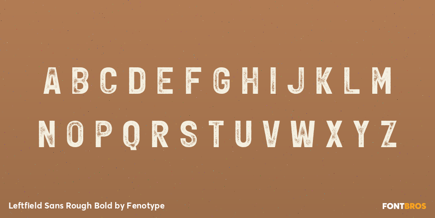 Leftfield Sans Rough Bold Font Poster #1