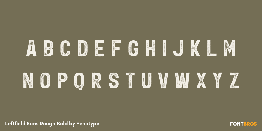 Leftfield Sans Rough Bold Font Poster #1