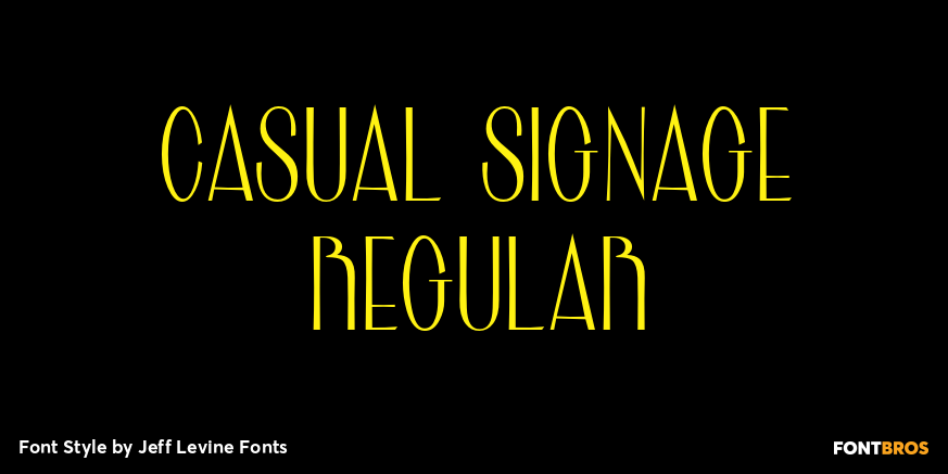 Casual Signage Regular Font Poster #1
