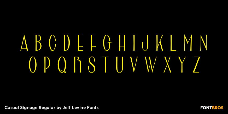 Casual Signage Regular Font Poster #2