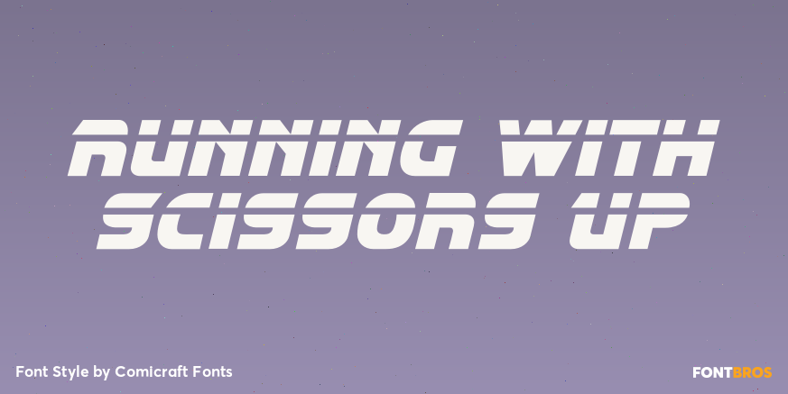 Running with Scissors Up Poster