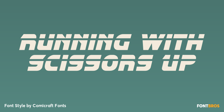 Running with Scissors Up Poster
