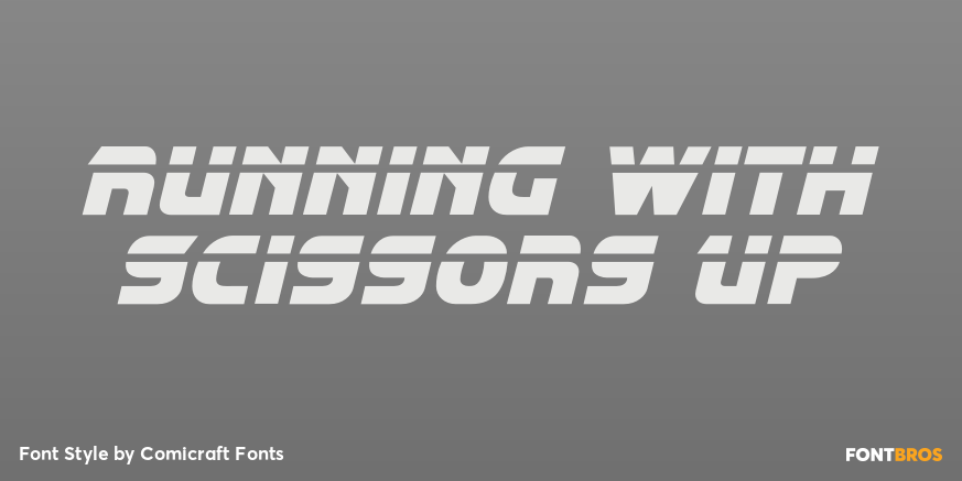 Running with Scissors Up Poster