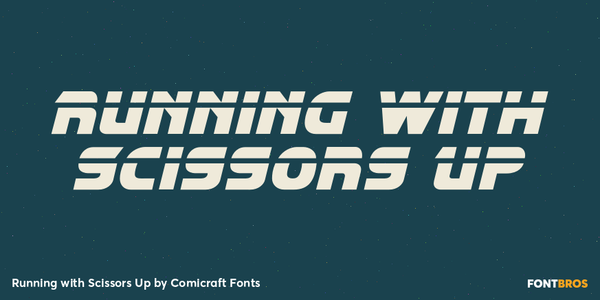 Running with Scissors Up Poster