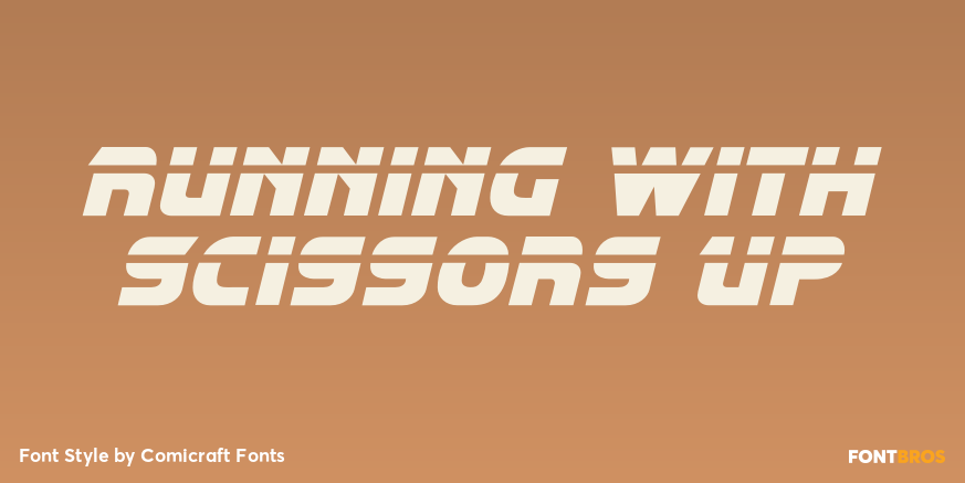 Running with Scissors Up Poster