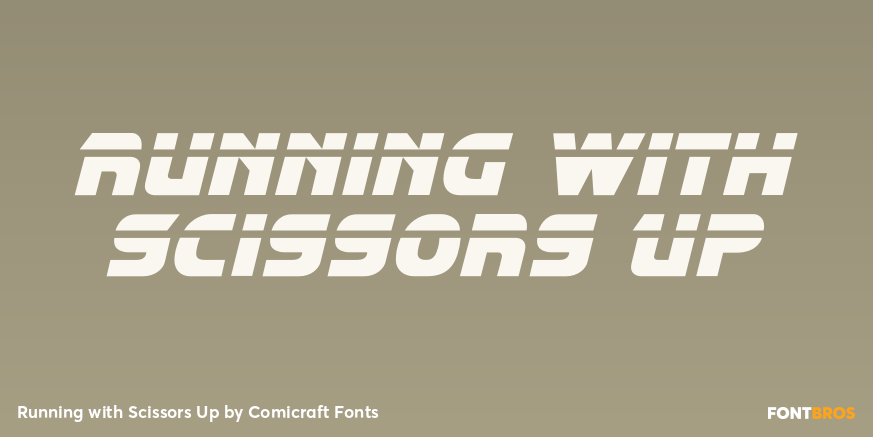 Running with Scissors Up Poster