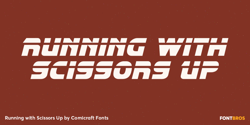 Running with Scissors Up Poster