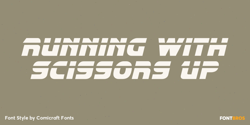 Running with Scissors Up Poster