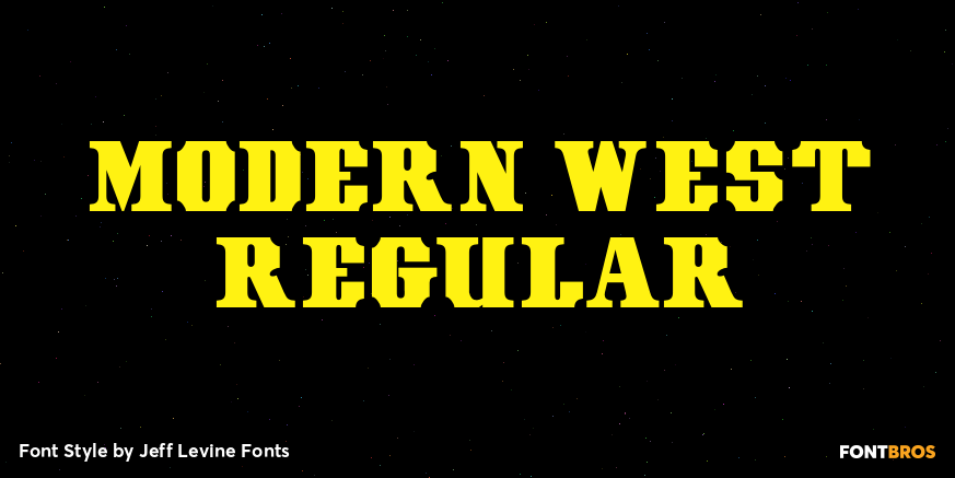 Modern West Regular Font Poster #1