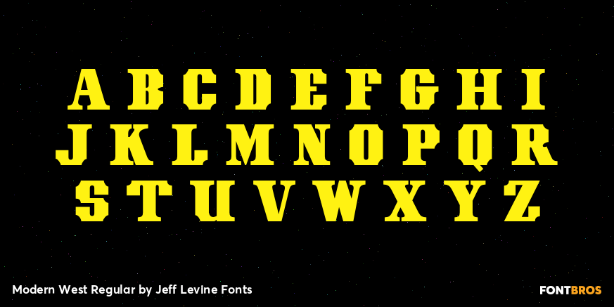 Modern West Regular Font Poster #2