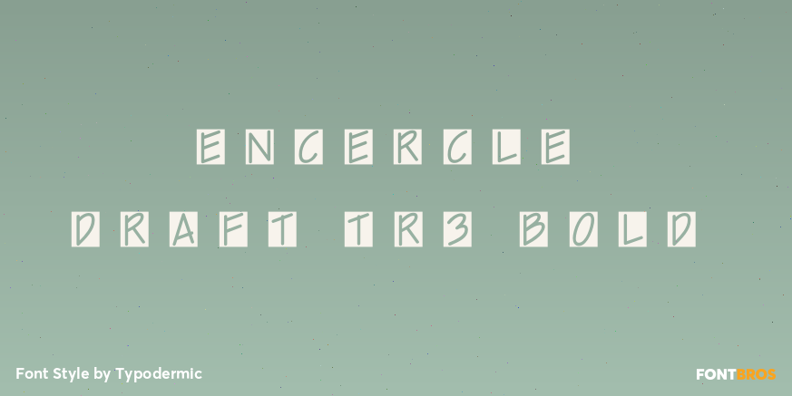 Encercle Draft TR3 Bold Poster