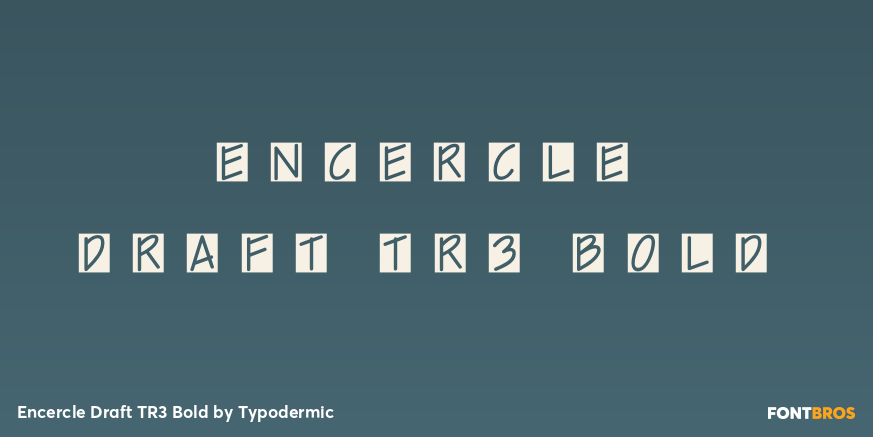Encercle Draft TR3 Bold Font Poster #1