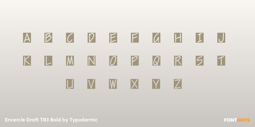 Encercle Draft TR3 Bold Font Poster #2