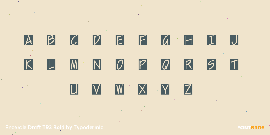 Encercle Draft TR3 Bold Font Poster #3