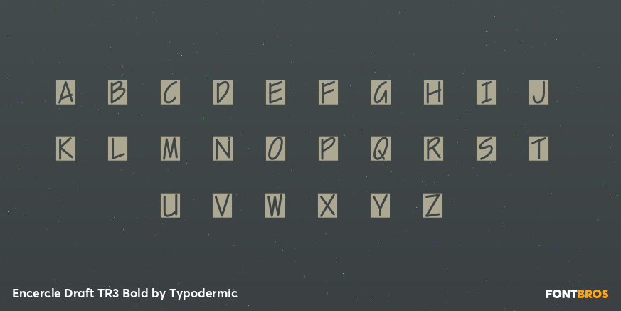 Encercle Draft TR3 Bold Font Poster #1