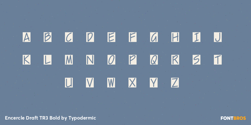 Encercle Draft TR3 Bold Font Poster #1