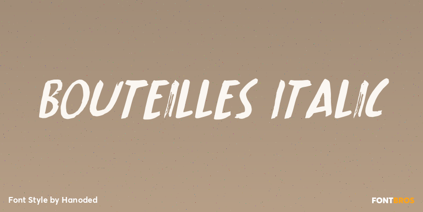 Bouteilles Italic Poster