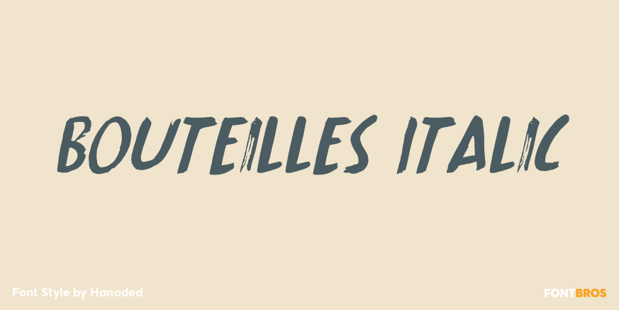 Bouteilles Italic Poster