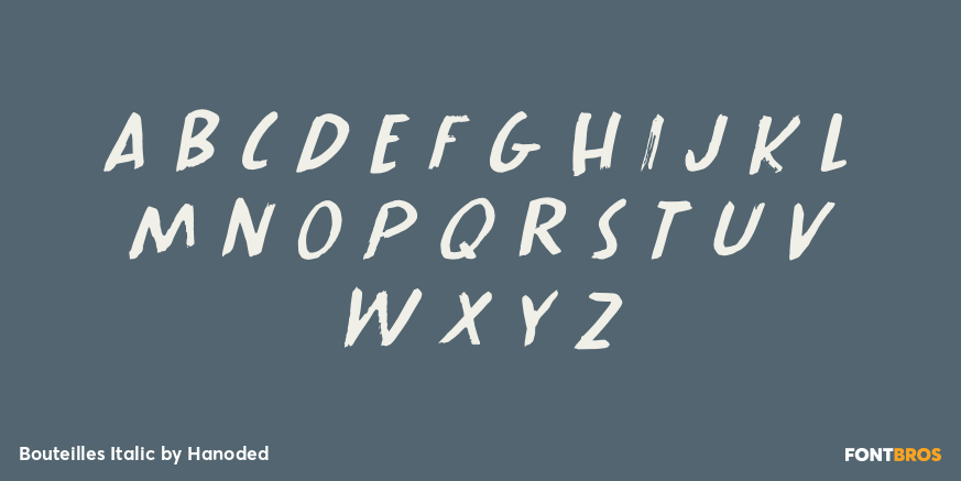 Bouteilles Italic Font Poster #3