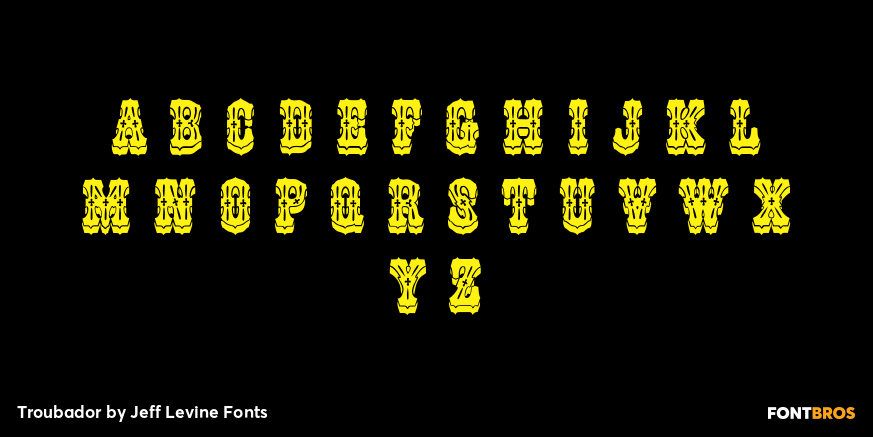 Troubador Font Poster #3