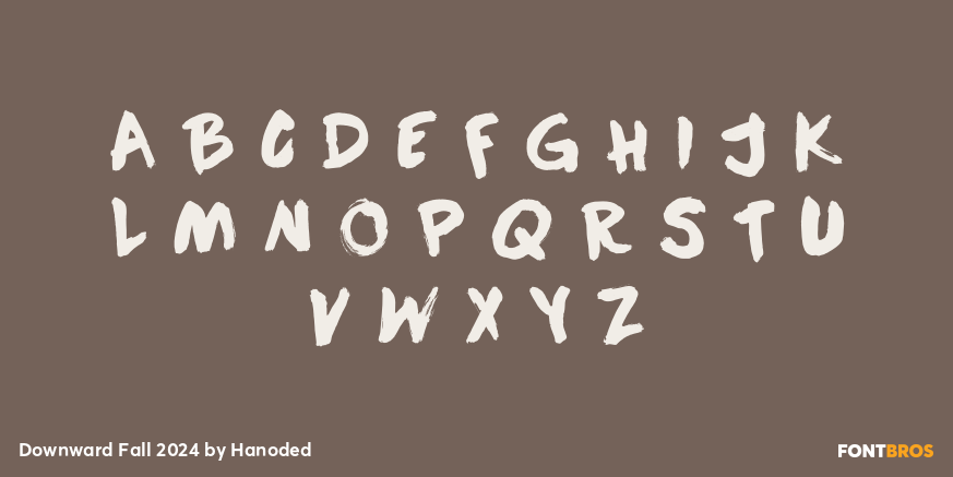 Downward Fall 2024 Font Poster #2