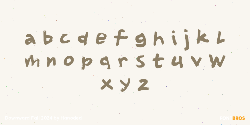 Downward Fall 2024 Font Poster #3