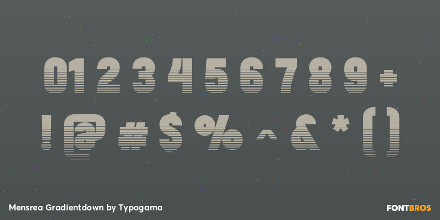 Mensrea Gradientdown Font Poster #4