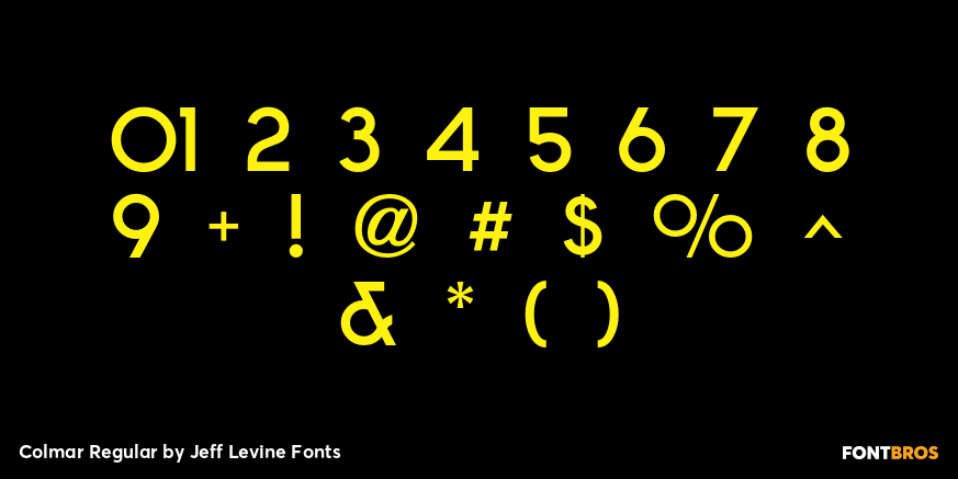 Colmar Regular Font Poster #4