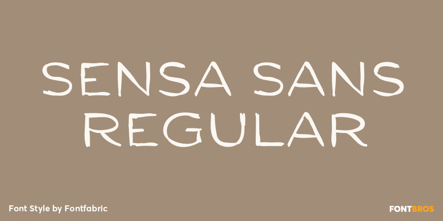 Sensa Sans Regular Font Poster #1
