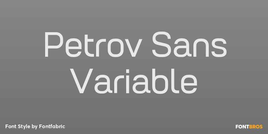 Petrov Sans Variable Poster