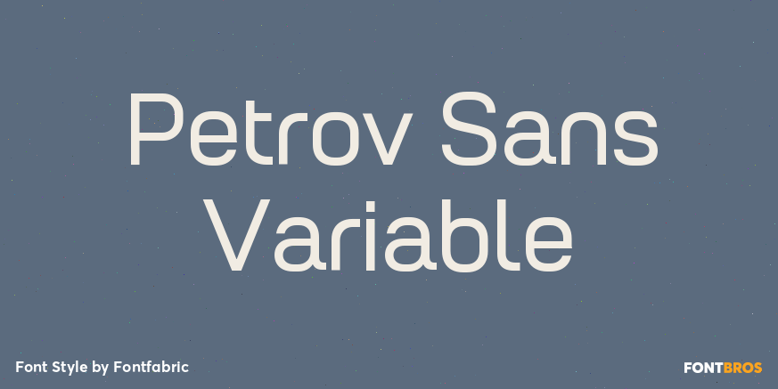 Petrov Sans Variable Poster