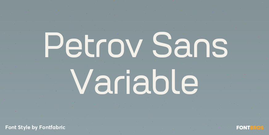 Petrov Sans Variable Poster