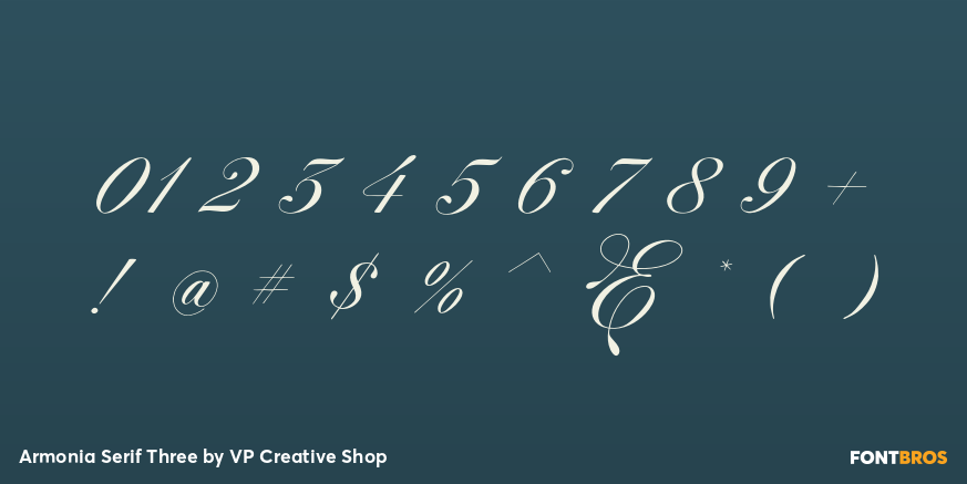 Armonia Serif Three Font Poster #4