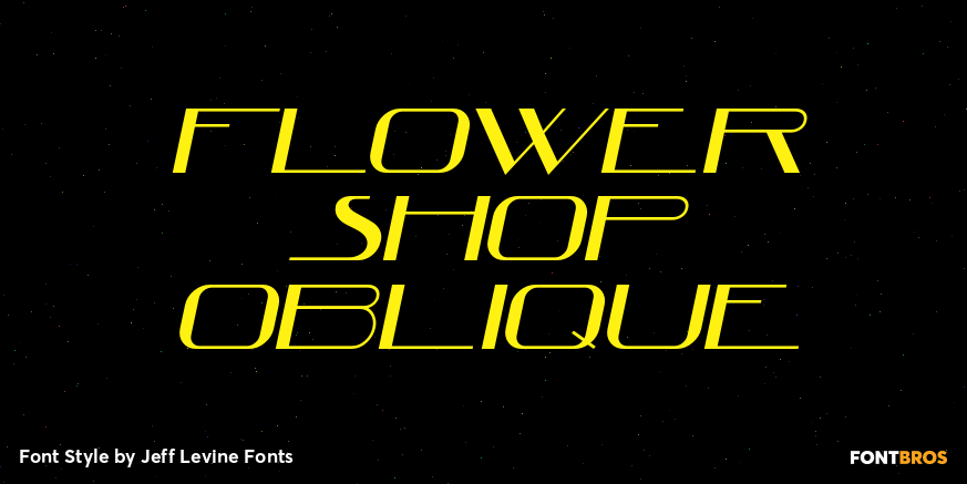 Flower Shop Oblique Poster