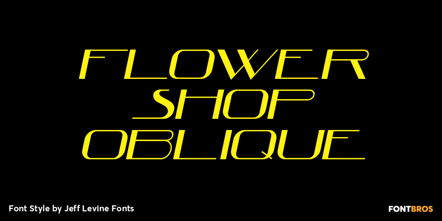 Flower Shop Oblique Poster