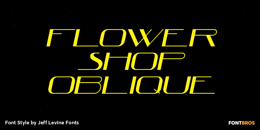 Flower Shop Oblique Poster