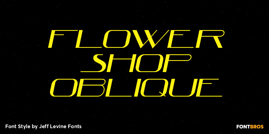 Flower Shop Oblique Poster
