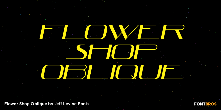 Flower Shop Oblique Poster