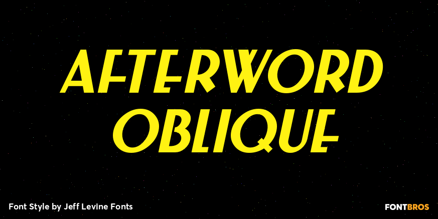 Afterword Oblique Poster