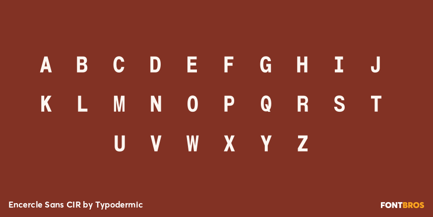 Encercle Sans CIR Font Poster #2